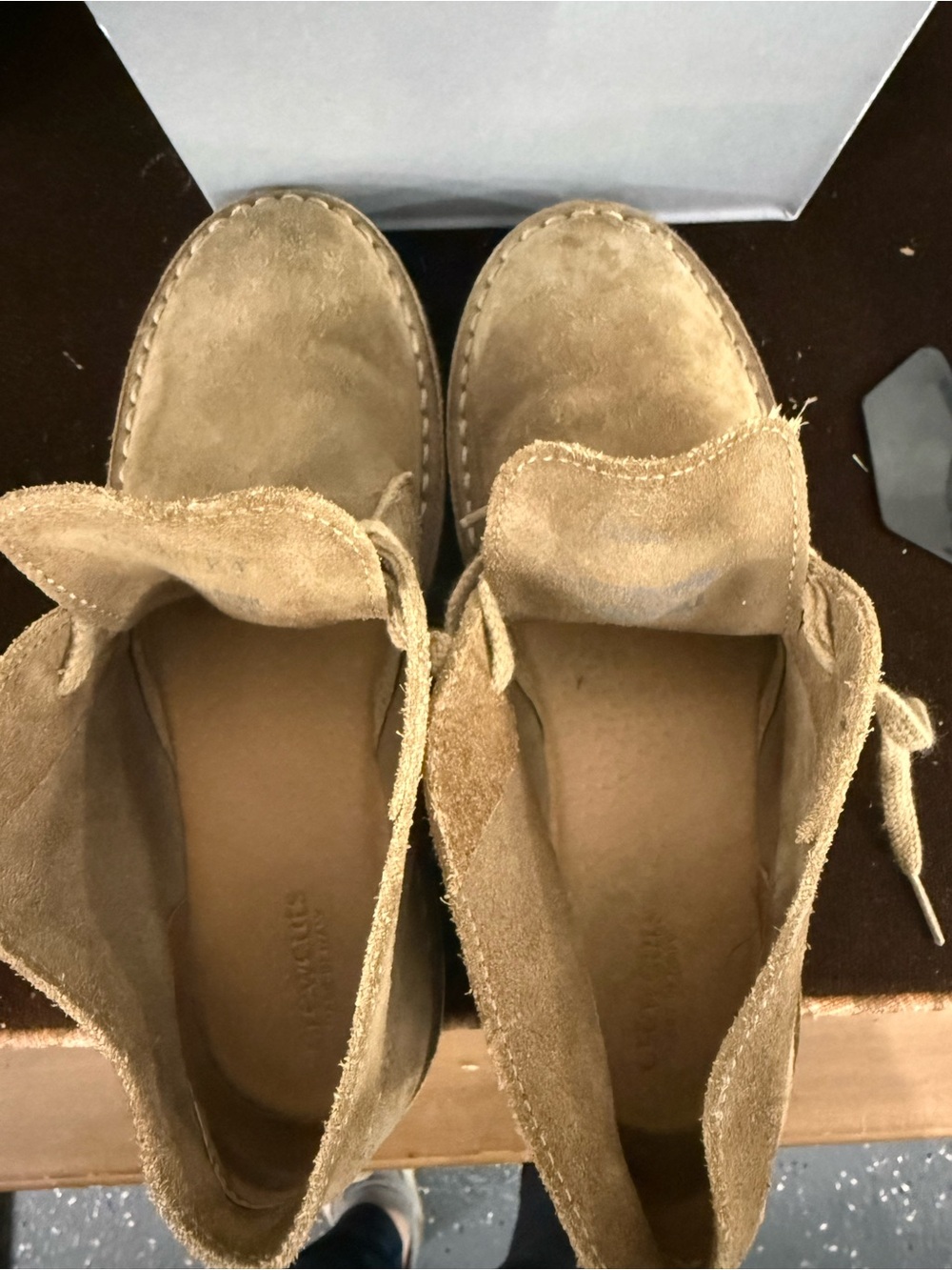 Crewcuts Tan Suede Lace-shoes size 4 - Picture 3 of 4